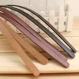 PU leather leather porous threading style handle handle bag with handle bag DIY handmade bag accessories(2 pairs