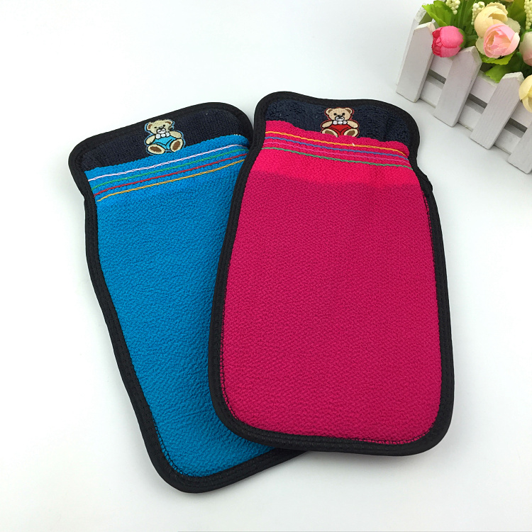 Bear bath towel, bath towel, bath sponge, bath sponge, bath towel, loofah, bath towel, bath flower pull back towel