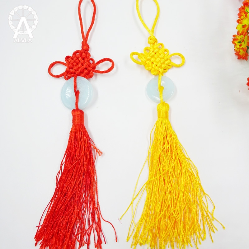 Alu La Ruyi knot hooded Chinese knot with Ruyi Chinese knot Chinese culture Spring Festival decoration festive supplies
