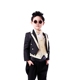 Phiên bản Hàn Quốc Trang phục trẻ em Bộ đồ bé trai Bộ đồ tuxit Ngày thiếu nhi biểu diễn Piano Cô gái tổ chức trang phục phù hợp váy dài tay bé gái Váy trẻ em