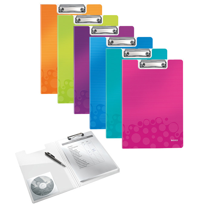 LEITZ 4199 board clip WOW with cover note board clip folder new product