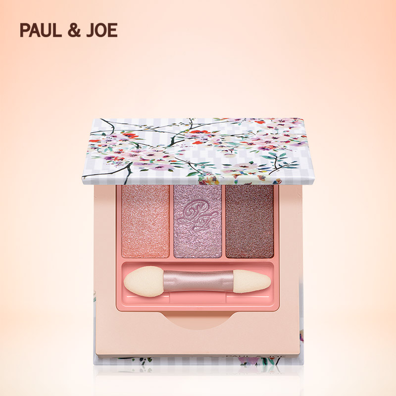 PAUL&JOE春日三色眼影芯3g渐变立体眼妆PJ春季限量猫咪眼影