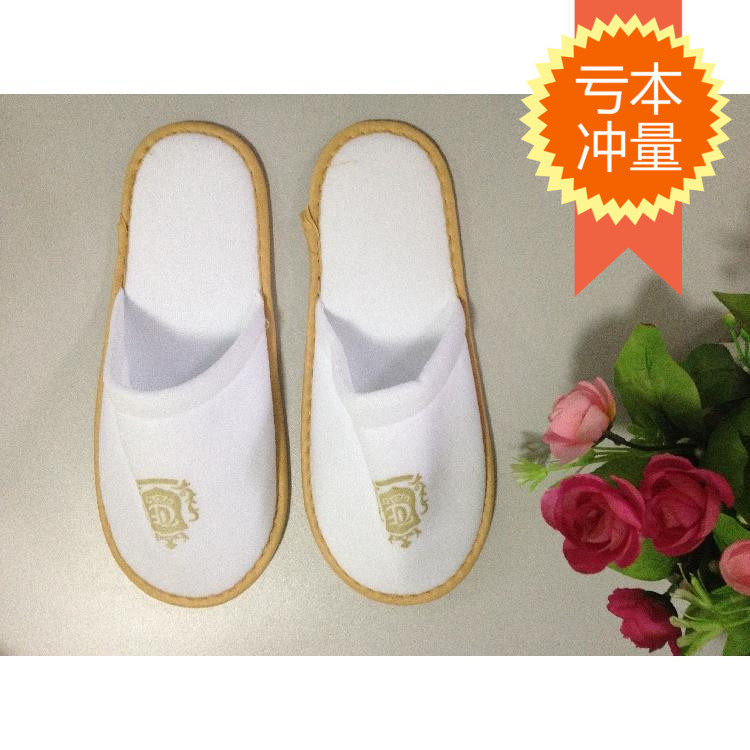 Hotel Room disposable white duvet slippers can customize printable LOGO new products listed store manager hot push