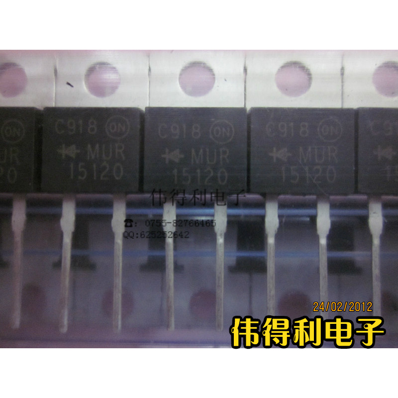 Fast recovery of the diode MUR15120CT MUR15120 MUR15120 15A 1200V TO-220