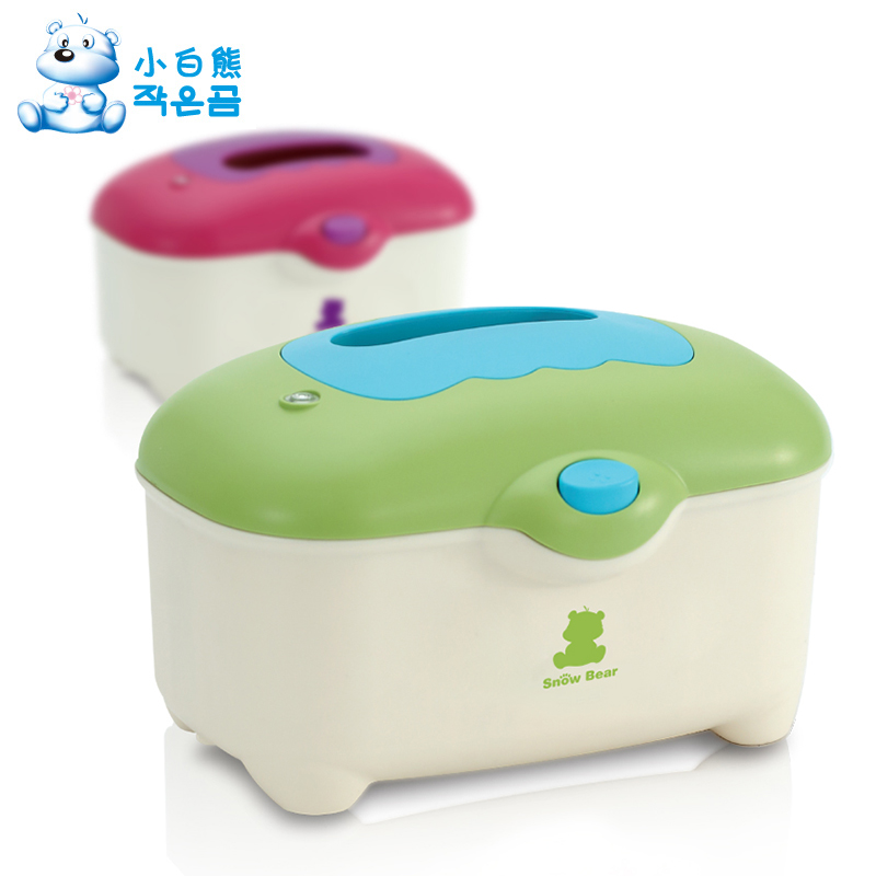 小白熊婴儿宝宝湿巾加热器 湿纸巾加温器保温盒HL-0866