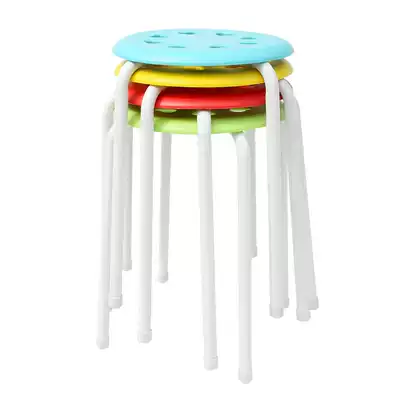 Shenyong plastic stool thickened high stool Household adult dining table stool Bathroom stool square stool Candy stool Plastic bench