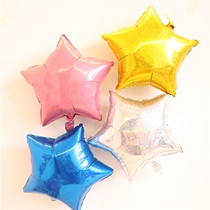 Laser pentagonal star birthday year 100 day Full Moon Party layout aluminum balloon mall decoration wedding decoration