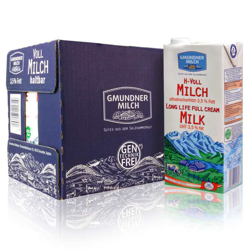 【苏宁易购】格梦顿全脂纯牛奶1L*12/箱