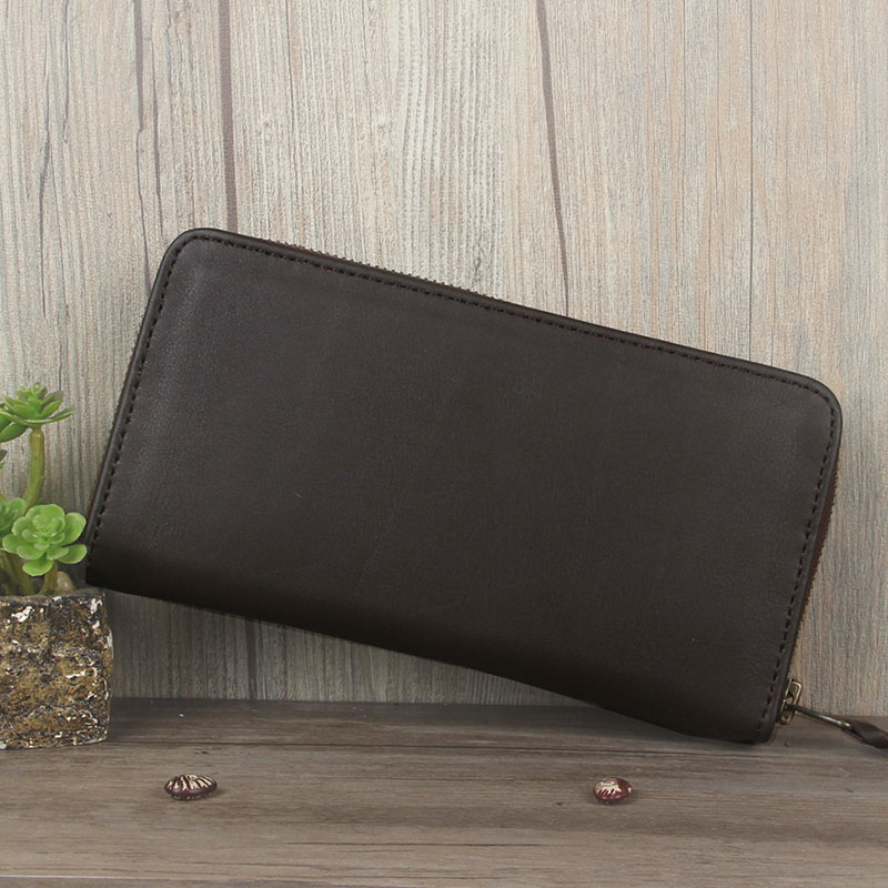 Handmade Men Handbags Bull Leather Bracelet Male Style Hand Holding Bag Casual Head Layer Bull Leather Wallet Customized Men's Handbags