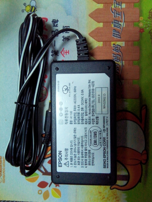 New original EPSON Epson 2400 1240U scanner power cord 24V 0 8A A110