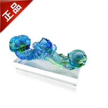 Flowers bloom often Ruyi glass ornaments home beautiful beautiful beautiful crafts Chinese traditional ornaments new home