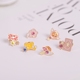 Hàn Quốc áo len lớn trâm cô gái dễ thương anh đào bột hợp kim trâm pin lắp ráp đơn giản pin khóa huy hiệu huy hiệu cài áo vest Trâm cài