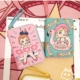 Hàn Quốc ulzzang dễ thương in phim hoạt hình pu túi tiền xu thẻ sinh viên mềm em gái dây kéo ví mini coin ví sen Ví tiền