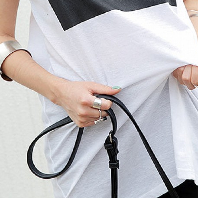 韩国stylenanda官方正品 独特圆柱装饰戒指