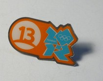 London 2012 Olympic Games Badge Olympic Media Badge Chilean Media Channel 13 Badge