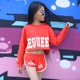 [Cho tiền để bán] Cô gái nhảy jazz áo len dài tay ngắn hip hop đỏ trang phục nhảy jazz lỏng lẻo quần áo bé trai 1 tuổi Trang phục