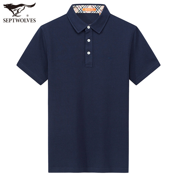 七匹狼 纯棉 男式短袖POLO衫 聚划算+天猫优惠券折后￥109包邮（￥139-30）多色可选