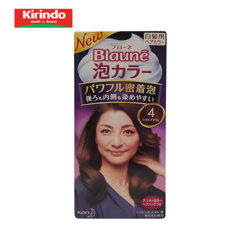 【Kirindo】Blaune泡泡染发剂4 浅棕色