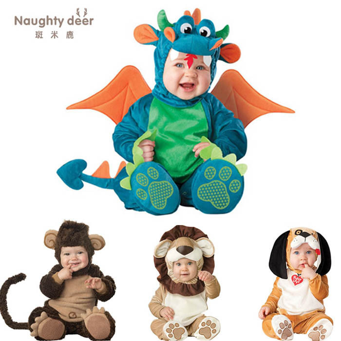 Halloween Baby Dinosaur Costume Infant Romper Animal Jumpsuit Christmas Performance Costume Cosplay Halloween Baby Dinosaur Costume Infant Romper Animal Jumpsuit Christmas Performance Costume Cosplay