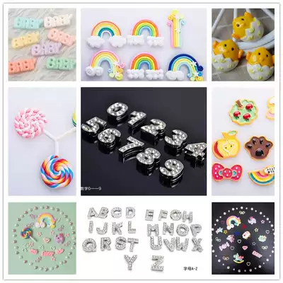 Baby souvenir trinkets Hands and feet printed jewelry Numbers and letters jewelry