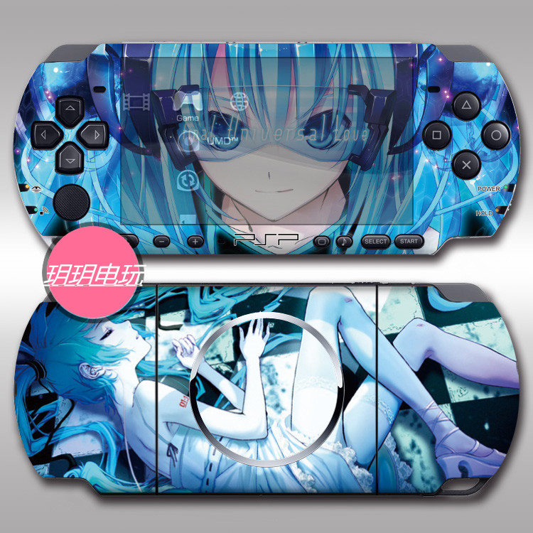PSP pain machine film Animation stickers Hatsune MIKU PSP2000 3000 machine paste accessories color film