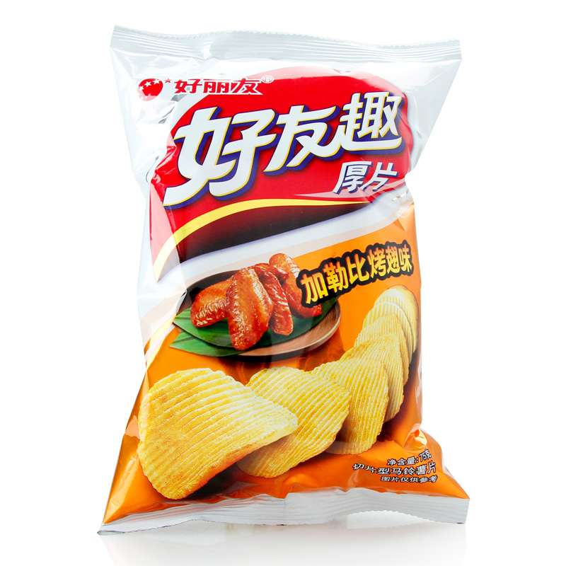 【苏宁易购】好丽友好友趣（加勒比烤翅味）75g/袋