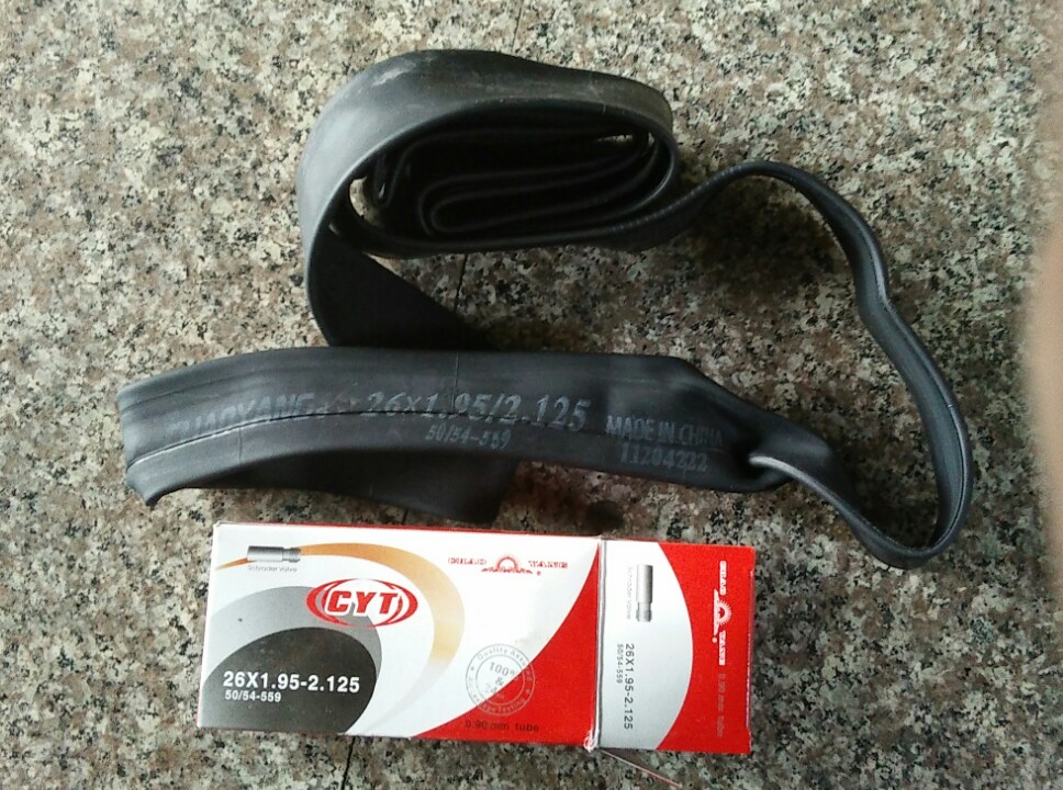 26 inch bicycle sun tire 26x1.95 inner tube mountain bike 26x2.125 inner tube with 50 54-559