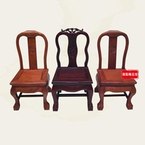 Mahogany small chair Tiger foot chair Small backrest chair shoe stool Solid wood childrens chair Leisure chair Wedding mahogany chair