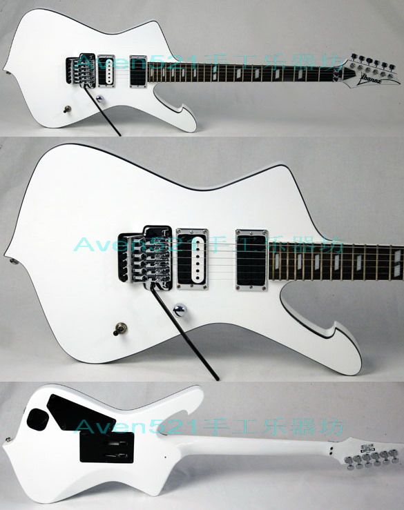 Customer custom Ibanez RZ3 shaped white electric guitar AC30
