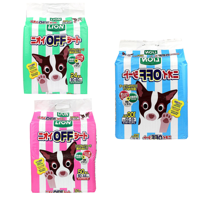 波奇网 宠物狗用品 LION除臭狗尿片狗狗除臭抗菌清洁吸水尿片