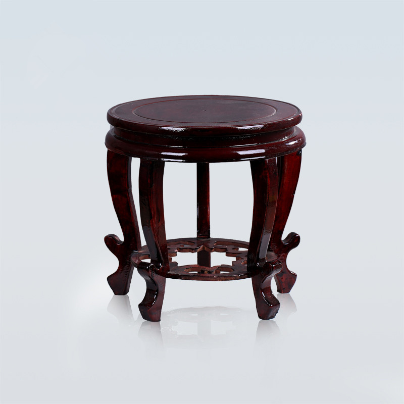 Jingdei Town 27cm tall fish tank pot Qixi Craft Vase high foot wooden density panel base