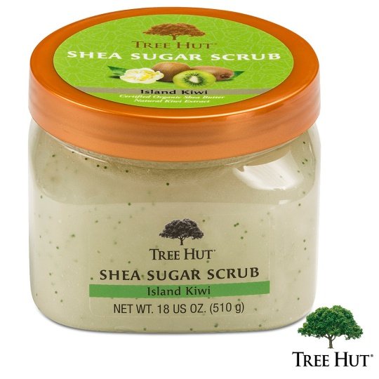 台湾官网直邮进口Tree Hut树上小屋洁肤净透磨砂膏-海岛奇异果香