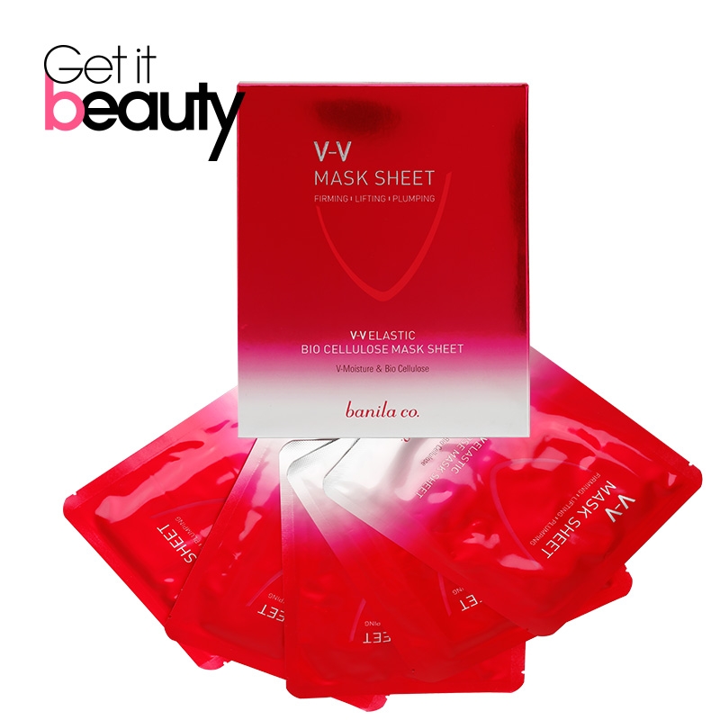 Banila CO/芭妮兰V-V ELASTIC BIO CELLULOSE 面膜贴套盒5片SET