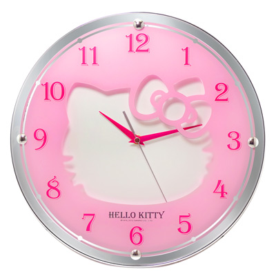 HELLO KITTY Simple Fashion Stereo Mute Wall Clock JM-W277-KT