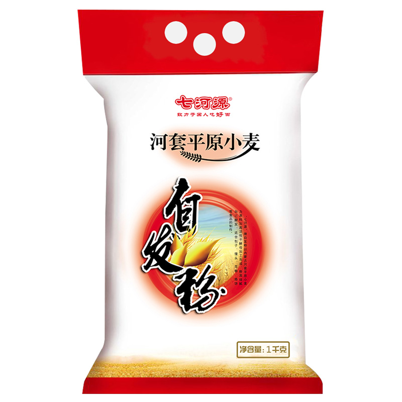 【苏宁易购】七河源河套自发粉1kg