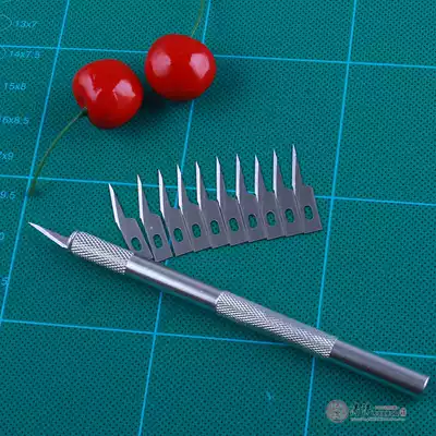 Chinese handicrafts handmade paper cutting paper carving tools aluminum alloy carving knives customized matching small angle promotion