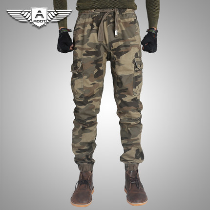 AF军装迷彩裤男长裤 运动裤男休闲束脚裤男士