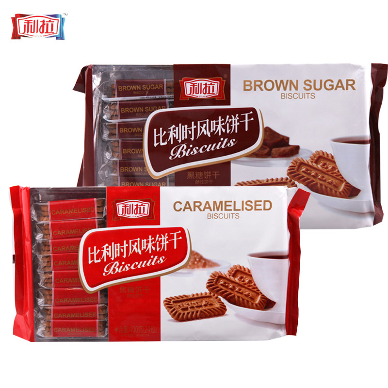 【天猫超市】利拉酥性焦糖饼干400g+酥性黑糖饼干400g 超值组合$