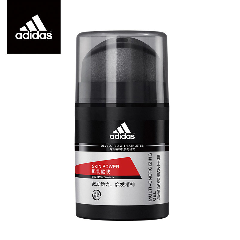 【天猫超市】阿迪达斯男士乳液面霜 多重焕活啫喱50g补充肌肤能量
