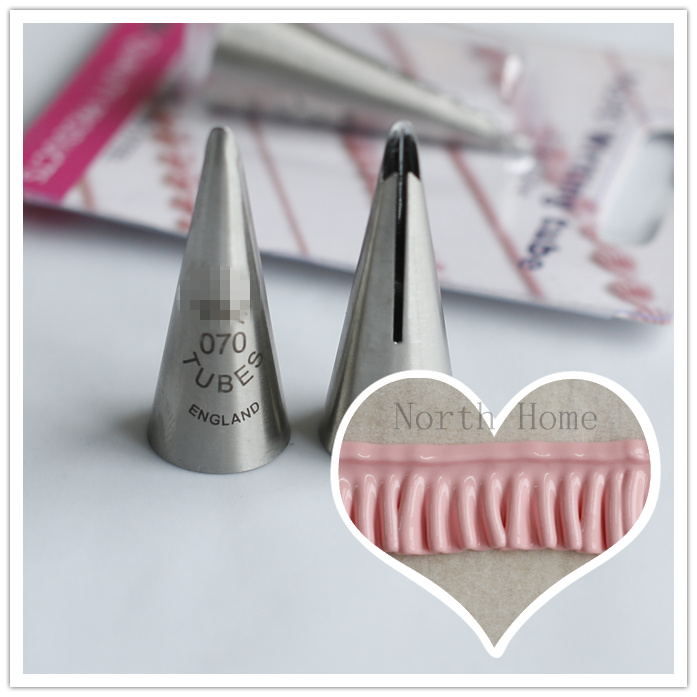 British PME original single multi-section 18 8 stainless steel integrated outside seamless framed flower tip flower pleated skirt hem