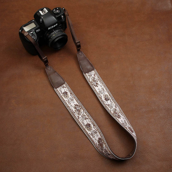 CAM-in retro ethnic wind embroidery camera back photography universal shoulder strap suitable for SLR micro single CAM7594