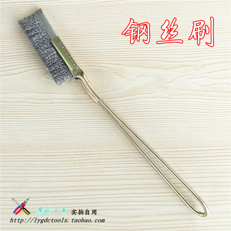 Stainless steel fine wire brushed clean polished rust removal brushed brass wire brushed small wire brush handbrush flush drilling special shot