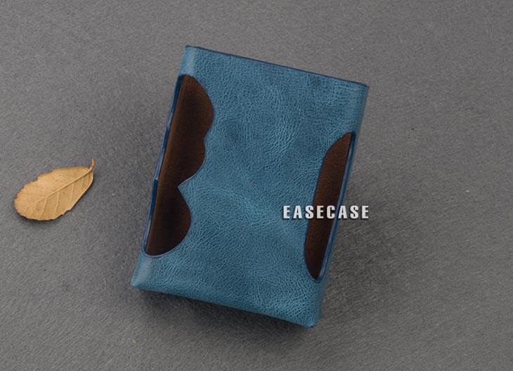 A6 EASECASE custom chord mojo leather case protective case classic grain cowhide light blue