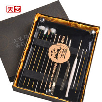 Yangzhou Tianyi ear digging Yangzhou slow ear picking tool gift set boutique 12-piece set(send instructions)