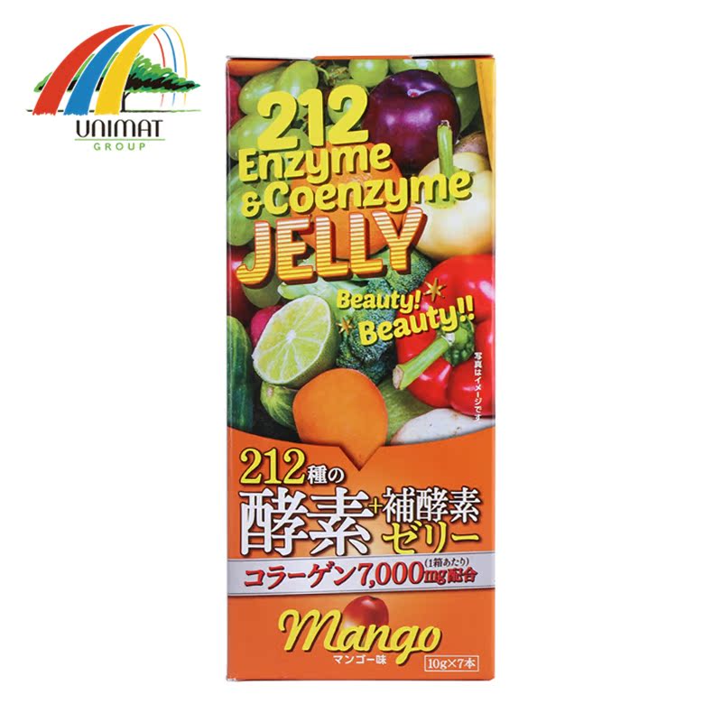日本发unimat212酵素酵素果冻芒果味辅酶Q10 正品70g