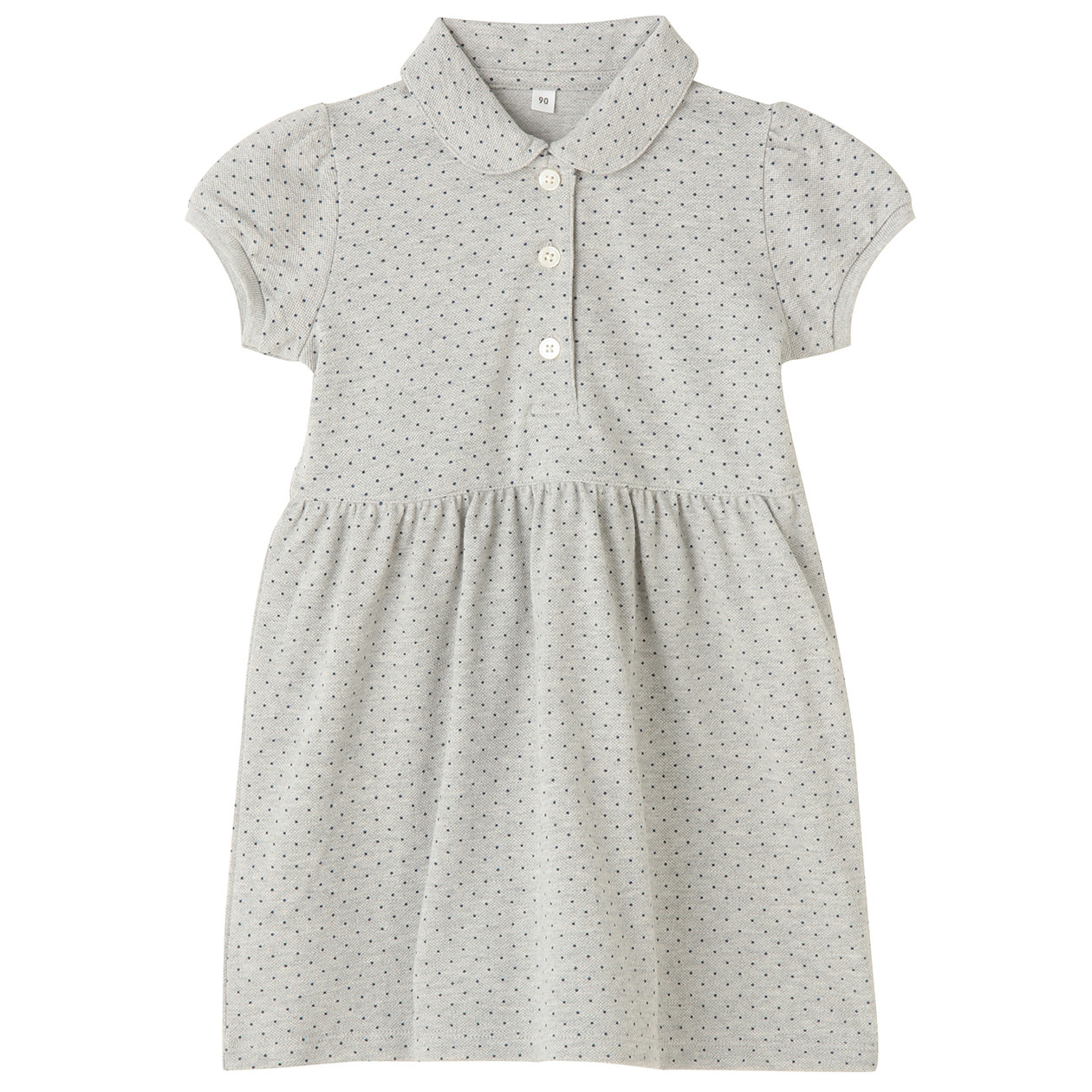 无印良品 MUJI 婴儿 珠地网眼短袖POLO连衣裙