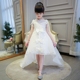 Cô gái đám cưới ponchos trailing hoa cô gái váy sinh nhật trang phục piano trẻ em trẻ em buổi tối váy công chúa cửa hàng quần áo trẻ em Váy trẻ em