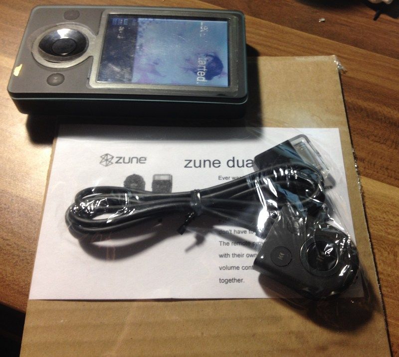 zune remote control in-line