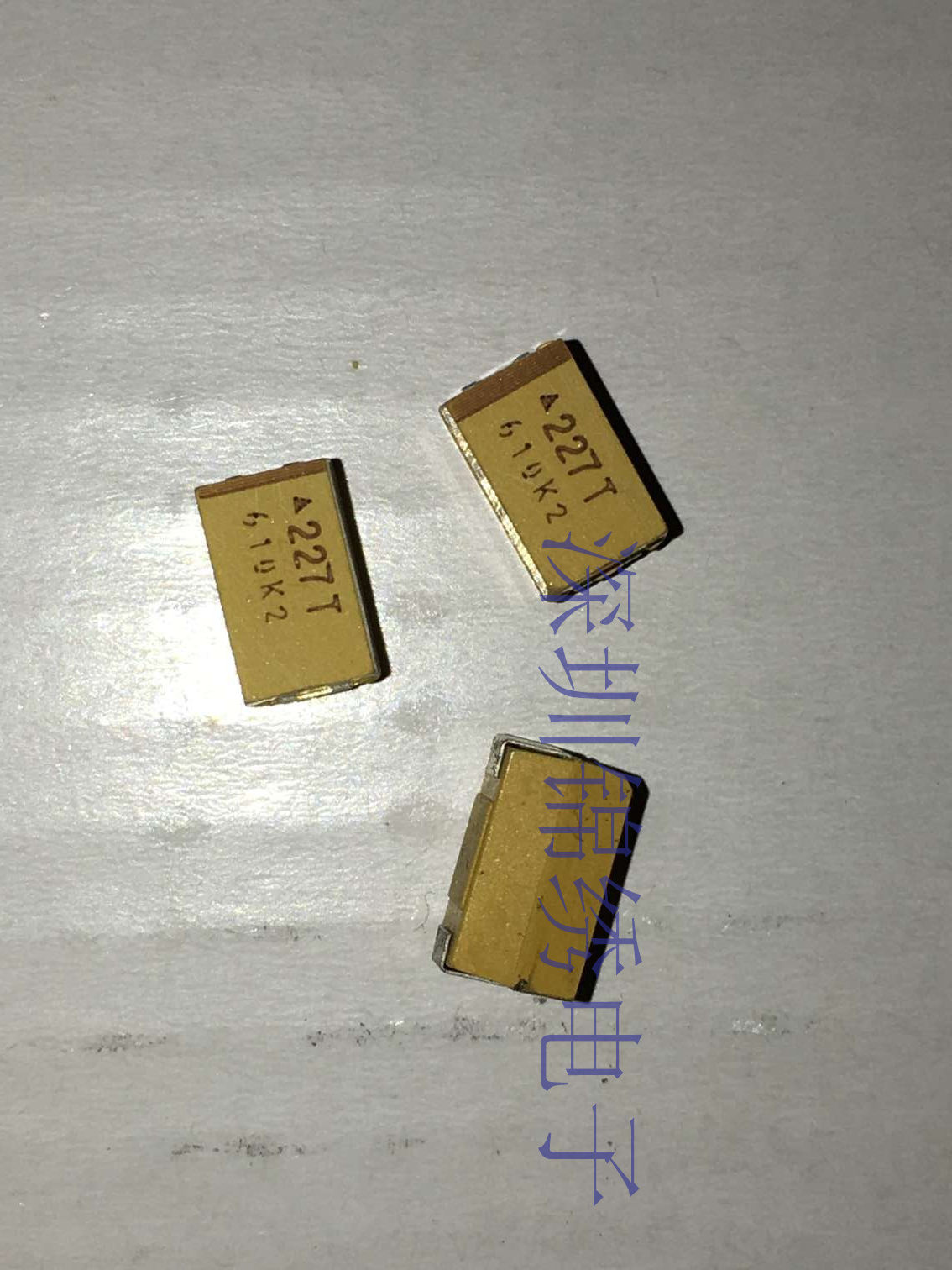 Tantalum capacitor AVX 6032 TAJC227K025 25V 220UF Type C 10% 227E