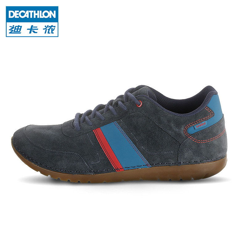 Decathlon/迪卡侬男式运动男鞋牛皮休闲鞋磨砂皮运动鞋F NEWFEEL
